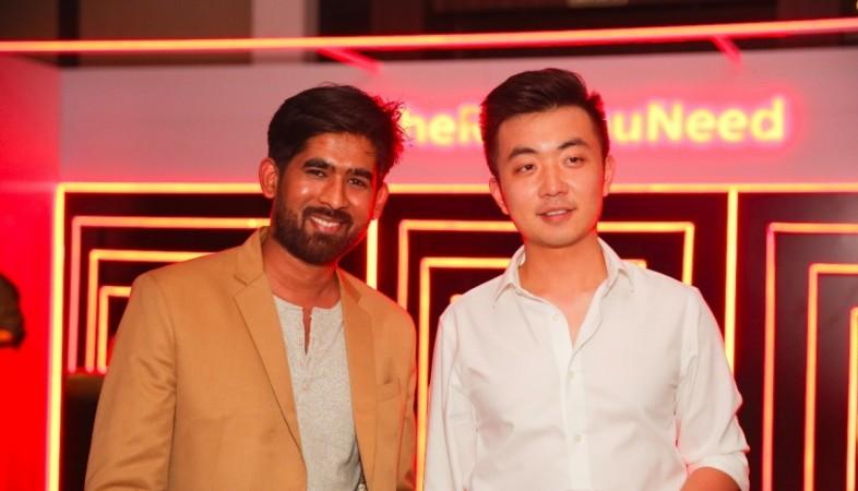 OnePlus co-founder Carl Pei (L) at the launch of OnePlus 6 Red Edition OnePlus co-founder Carl Pei (L) at the launch of OnePlus 6 Red Edition