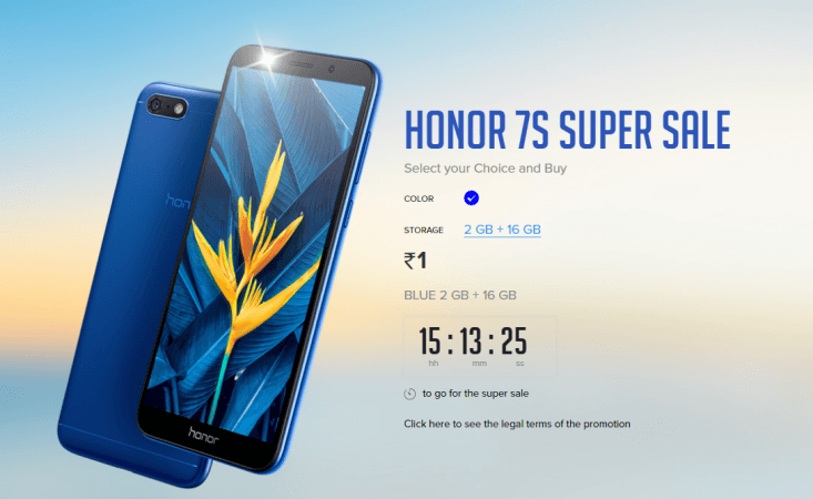 Honor 7S Super Sale Honor 7S Super Sale