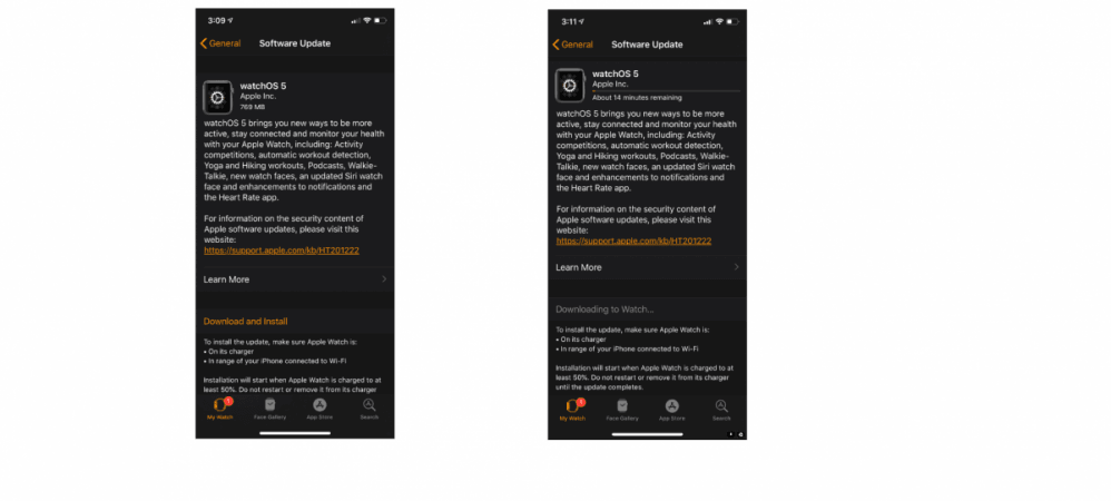 Apple watchOS 5 is now available to Watch Series 1, 2 and 3 models. Apple, watchOS 5, how to install