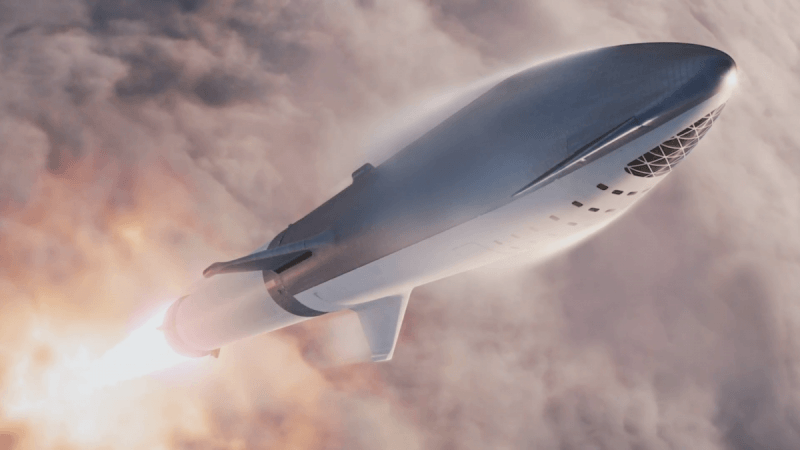 SpaceX BFR could possibly be the first human space craft to land on Mars SpaceX BFR