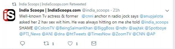 Bigg Boss 12 contestant Anup Jalota accused of sexually exploiting model and actress