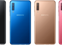 Samsung, Galaxy A7, 2018, triple camera phone,