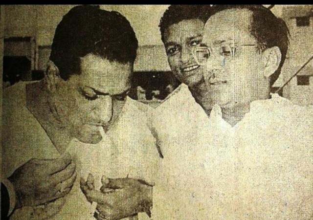Nandamuri Taraka Rama Rao and Akkineni Nageswar Rao rare photo ANR and NTR file photo