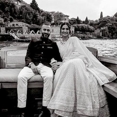 Sonam Kapoor, Anand Ahuja at Isha Ambani and Anand Piramal's engagement bash in Italy. Sonam Kapoor, Anand Ahuja