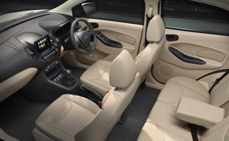 2018 Ford Aspire's interior 2018 Ford Aspire facelift