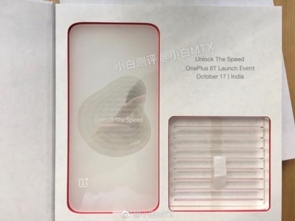 OnePlus 6T leaked invite confirms release date in India OnePlus 6T leaked invite confirms release date in India
