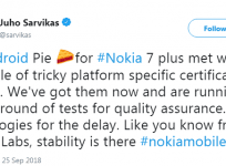 Nokia 7 Plus Android Pie update