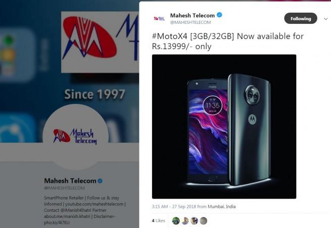 Motorola Moto X4 can be grabbed for Rs 13,999. Motorola, Moto X4, India, launch, price, cut