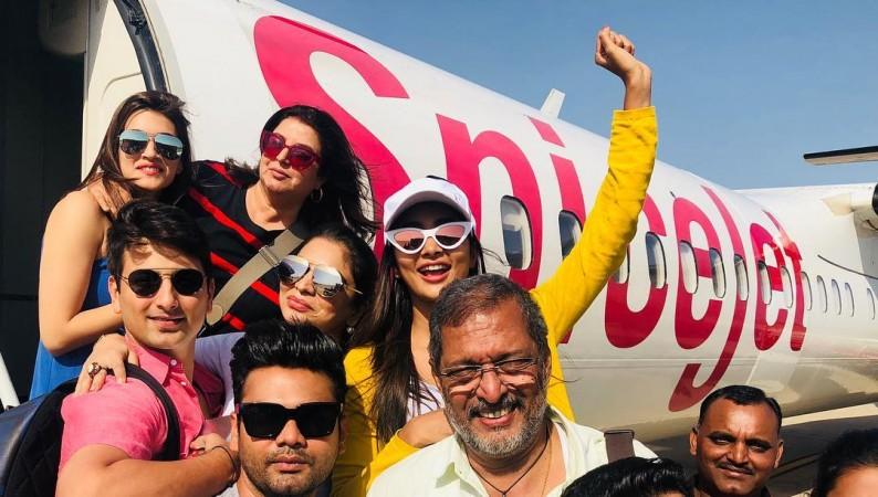 Nana Patekar with Housefull 4 cast and crew Housefull 4, Tanushree