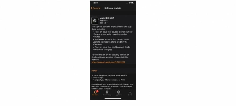 Apple watchOS 5.0.1 come with three important bug-fixes in Apple Watch models. Apple, watchOS 5.0.1, update, how to install, change -log