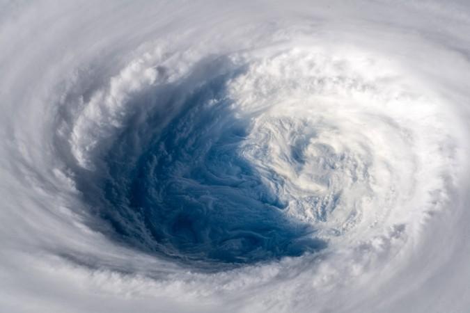 ESA astronaut Alexander Gerst took this image of Typhoon Trami on 25 September 2018, 400 km high from the International Space Station Typhoon Trami