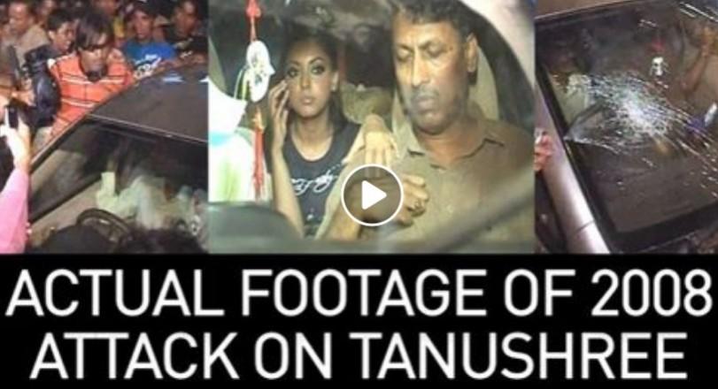 Video of Tanushree Dutta getting attacked by a mob after she left Nana Patekar's song Tanushree Dutta