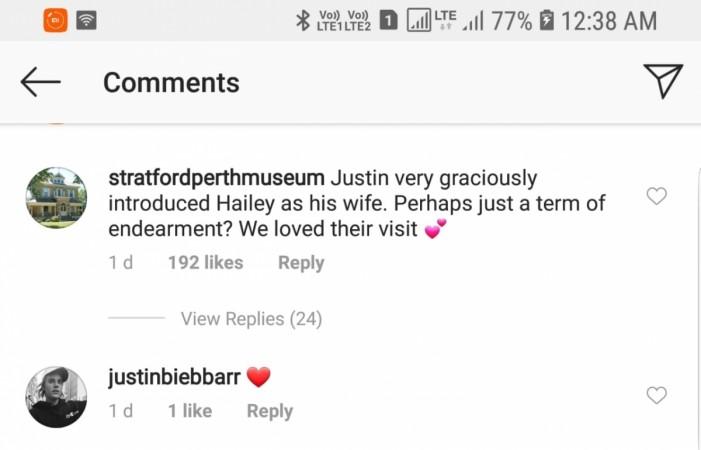 Justin Bieber at Stratford Pert Museum Justin Bieber & Hailey Baldwin marriage