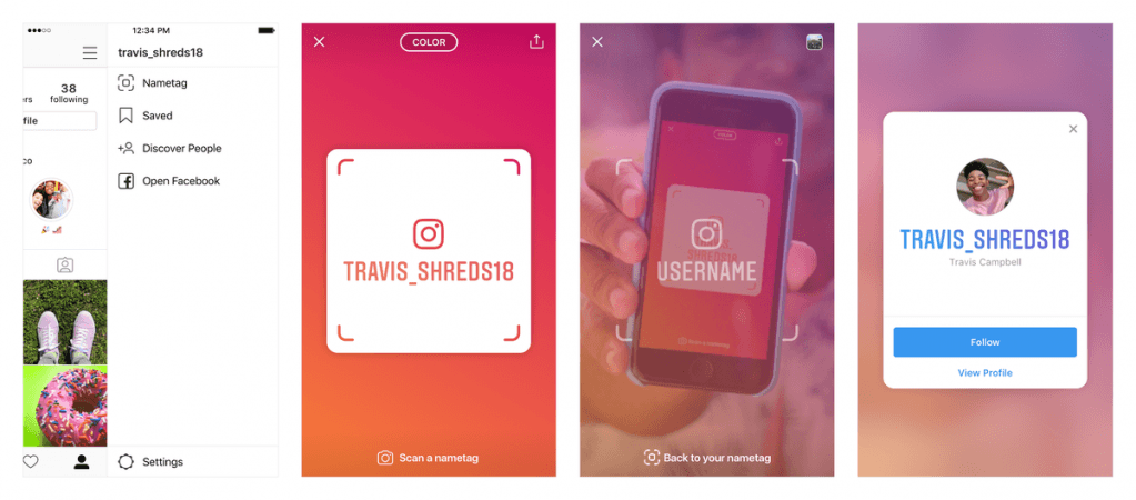 The Instagram nametag can be discovered by going to your profile on the app. Instagram nametag