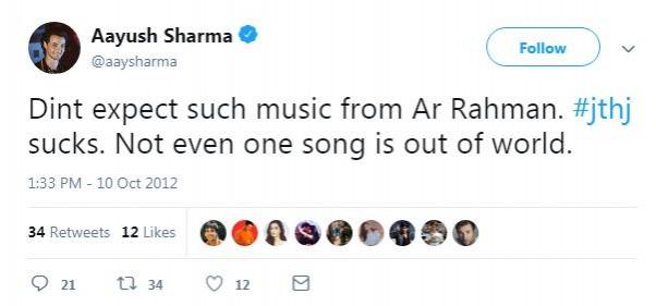 Aayush tweet