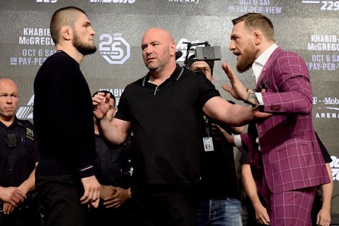 Khabib Nurmagomedov vs Conor McGregor at UFC 229. Khabib Nurmagomedov vs Conor McGregor