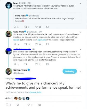 Jwala Gutta reacts to criticism on social media. Jwala Gutta
