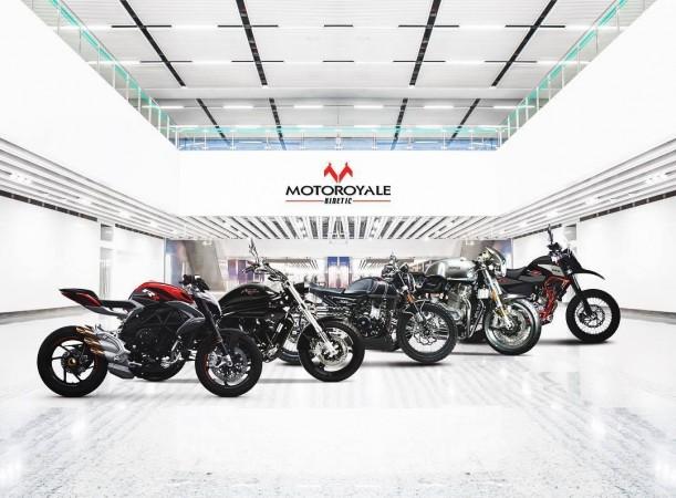 SWM, FB Mondial, Hyosung, MV Agusta and Norton bike models Kinetic's Motoroyale big bikes