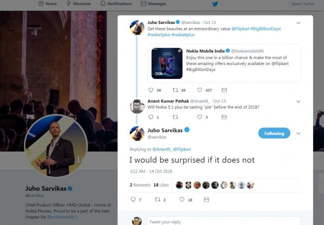 HMD Global Oy confirms to release Android Pie to Nokia 5.1 Plus by the end of 2018. Nokia 5.1 Plus, Android Pie, release