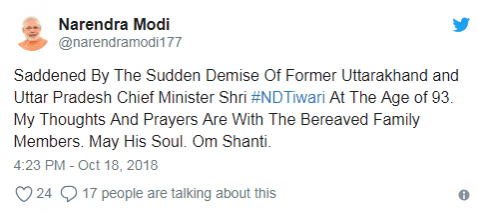 modi tiwari tweet