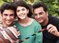 Sushant Singh Rajput, Sanjana Sanghi and Mukesh Chhabra on the sets of Kizie Aur Manny