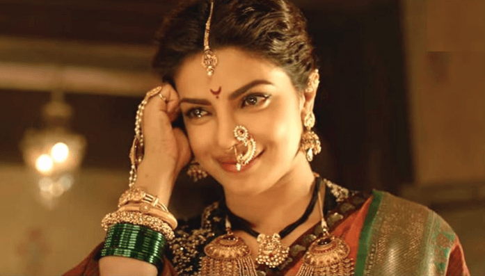 Priyanka Chopra from a still of Bajirao Mastani. Priyanka Chopra in Bajirao Mastani.