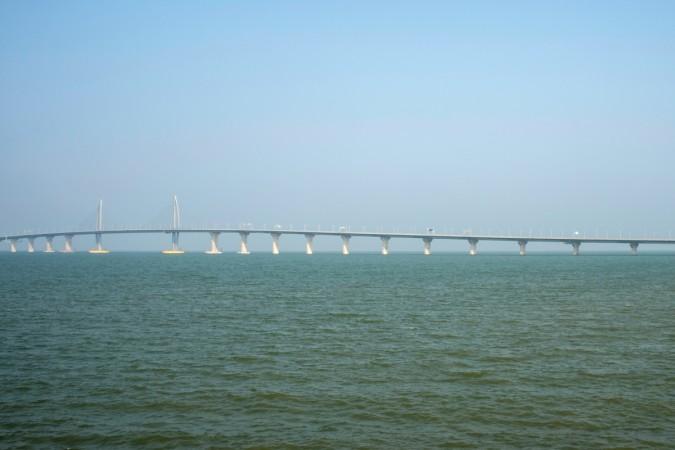 A general view of a section of the Hong Kong-Zhuhai-Macau Bridge in Zhuhai Hong Kong-Zhuhai bridge