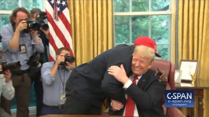 Kanye West Hugs President Trump At The White House