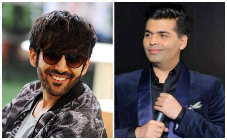 Kartik Aaryan and Karan Johar Kartik Aaryan and Karan Johar