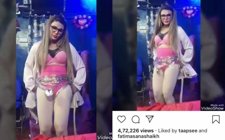 Rakhi Sawant lock video