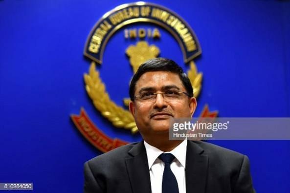 Rakesh Asthana, Additional Director, CBI, during a press conference after CBI registers a case against Lalu Prasad Yadav, wife and his son, on July 7, 2017 in New Delhi, India Rakesh Asthana