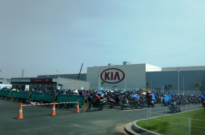 Main entrance of Kia Motors India plant Main entrance of Kia Motors India plant