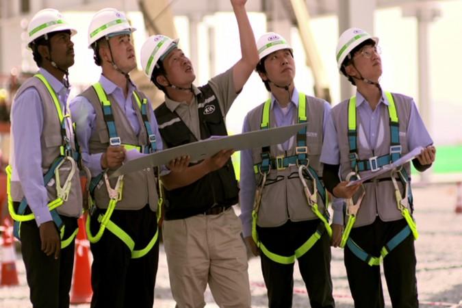 Many South Korean internationals are active in the construction of Kia Motors India plant Kia Motors India