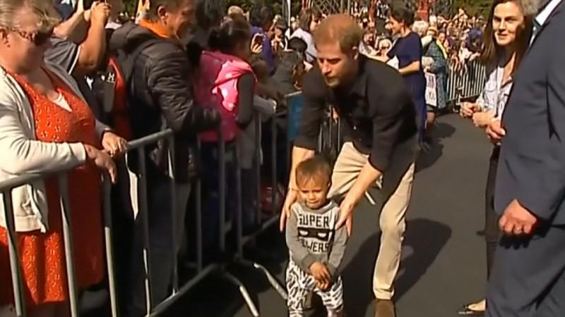 Whose Child Is This? Prince Harry And Meghan Markle Meet Crowds