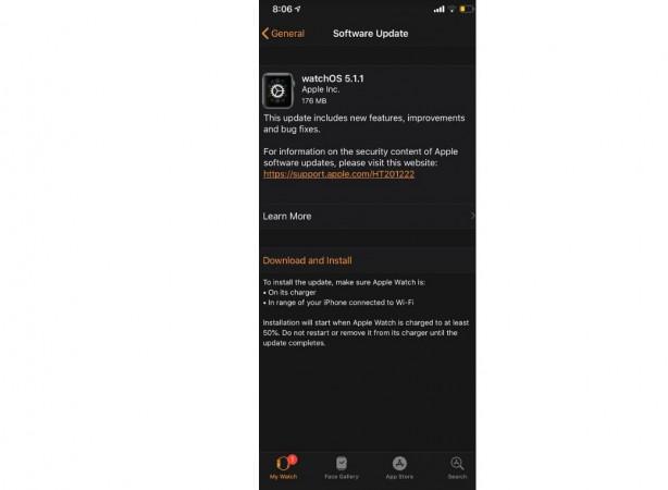 The new Apple watchOS 5.1.1 brings new watch face, bug fix, improved fall detection and more Apple, watch OS 5.1.1, update, new watch face, bug fix, fall detection,