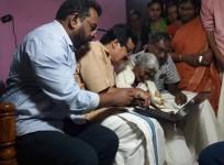 Karthyani Amma was presented with a laptop by state's education minister Professor C Raveendranath on Diwali