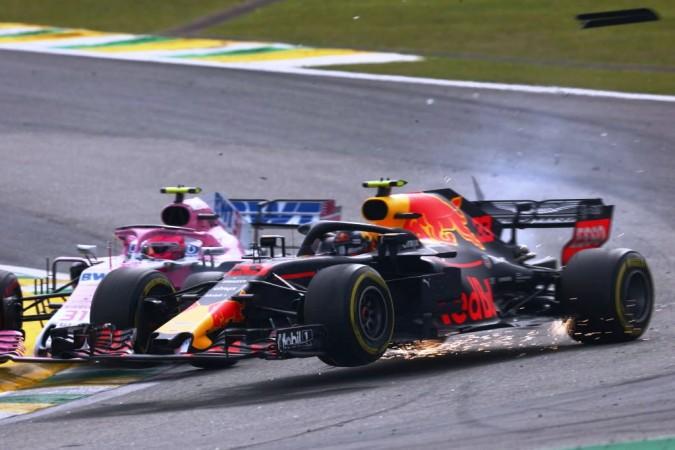 Max Verstappen, Esteban Ocon, Brazil GP