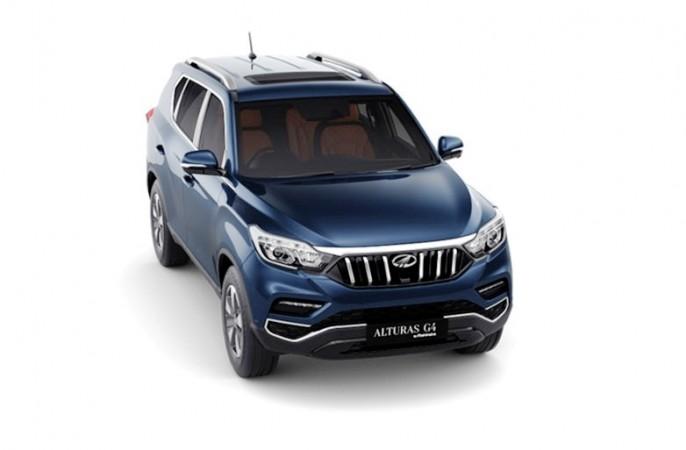 Mahindra Alturas G4 in Regal Blue colour Mahindra Alturas G4