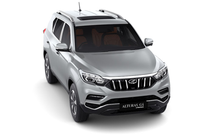 Mahindra Alturas G4 in Dsat Silver Mahindra Alturas G4