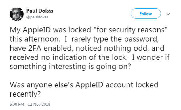 Apple ID locked Apple ID locked