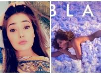 Sara Khan hot first look of song Black Heart