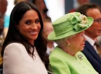 Meghan Markle with the Queen