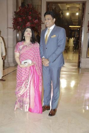 Anil Kumble with wife Chethana Anil Kumble, Wife Chethana