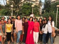 Saumya Tandon with NGO kids