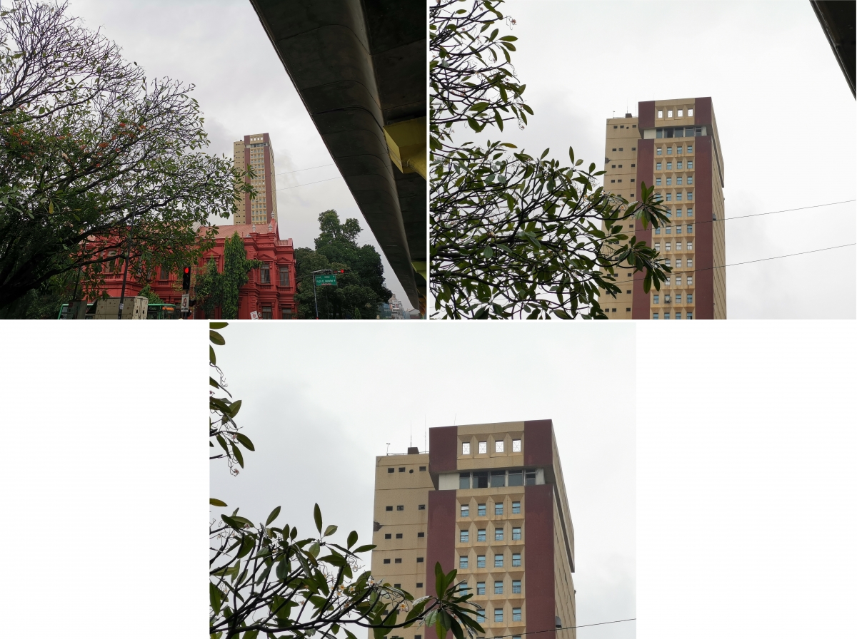 Huawei Mate 20 Pro 1x, 3x, 5x zoom examples in the same order