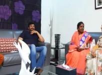 Singer Baby at megastar Chiranjeevi's residence
