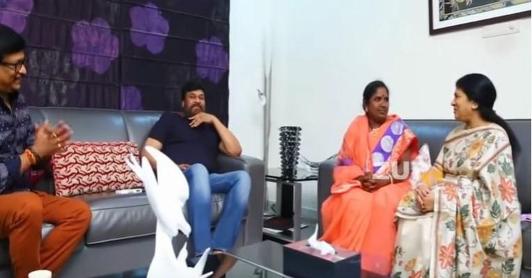 Singer Baby at megastar Chiranjeevi's residence Singer Baby at megastar Chiranjeevi's residence