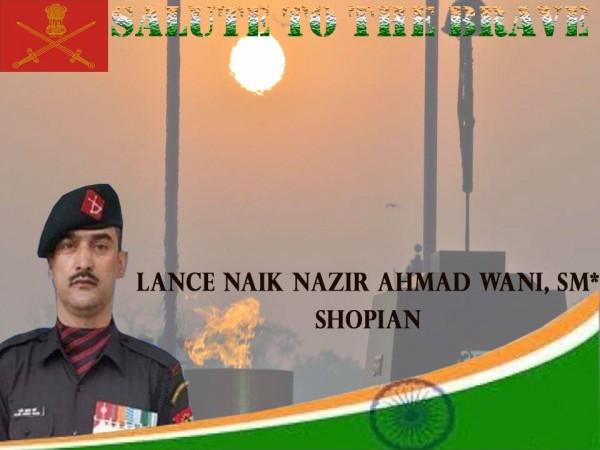 Lance Naik, Nazir Wani