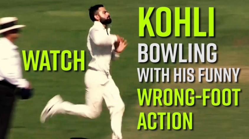 India vs Australia: Virat Kohli turns his arm over with funny wrong-foot  bowling action [Video] - IBTimes India