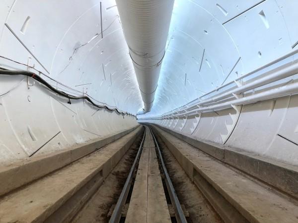 The completed Hawthorne tunnel Boring tunnel